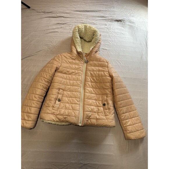 Michael Kors Girls Pink Puffer Jacket Size 7/8 - Picture 1 of 13